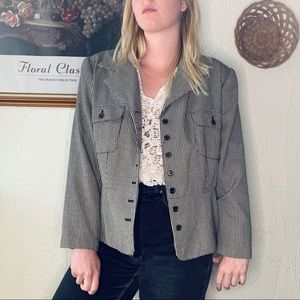 Vintage Checkered Blazer